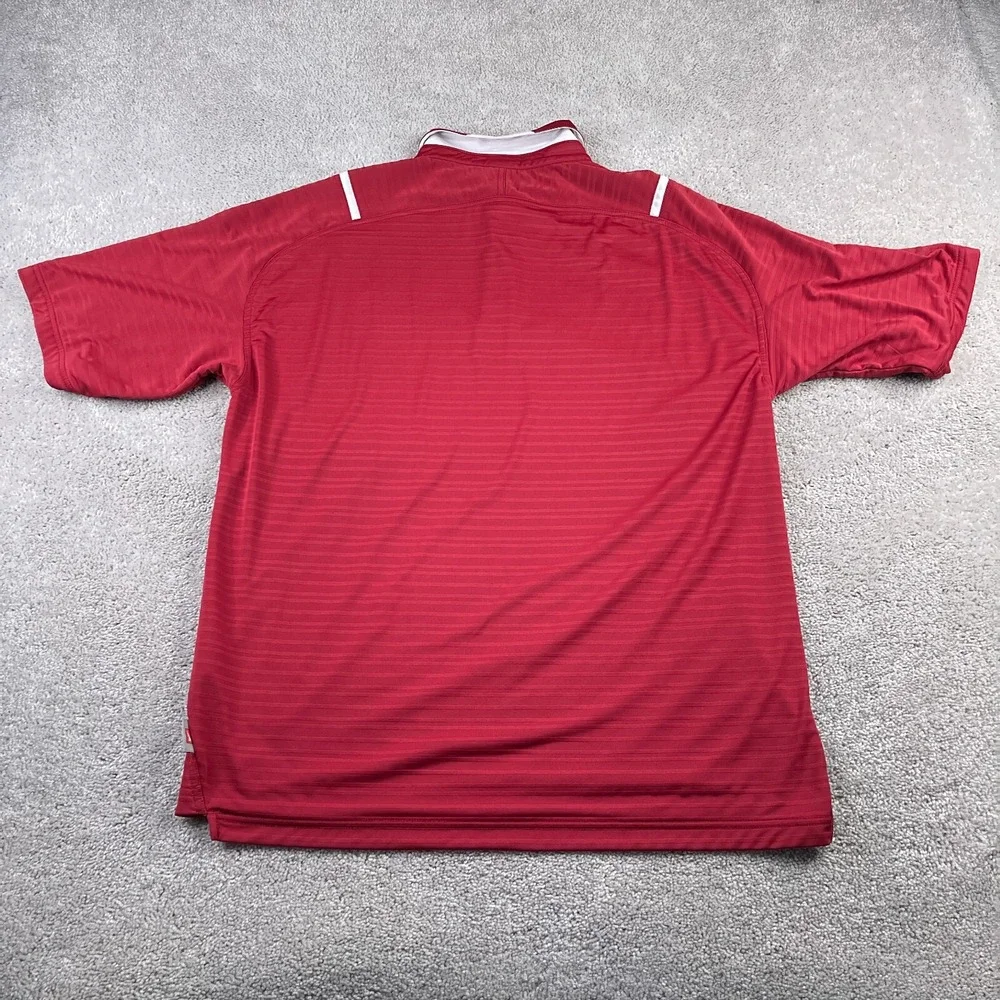 Alabama Crimson Tide‎ Polo Shirt Mens Large Red Nike Team Fit Dry Performance